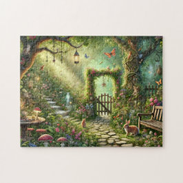 Puzzle Cottagecore de la naturaleza del jardín secreto de