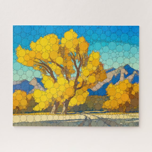 Puzzle Cottonwoods desierto por Después de Maynard Dixon (Horizontal)