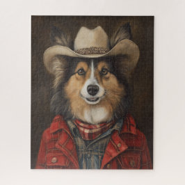 Puzzle Country Cowboy Shetland Sheepdog | Sheltie