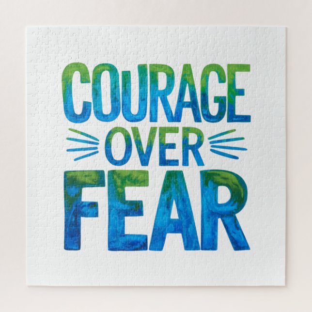 Puzzle Courage over fear (Vertical)