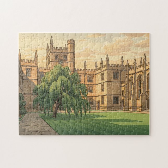 Puzzle Courtyard at Oxford University  (Horizontal)