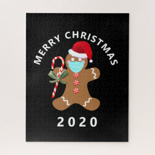 Puzzle Covid Gingerbread Man Funny Navidades 2020