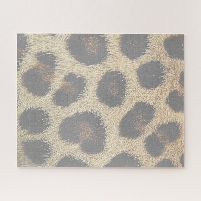 Puzzle Cow Black White Spots Fur (Horizontal)