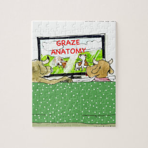 Puzzle Cow TV muestra a divertida Personalizado