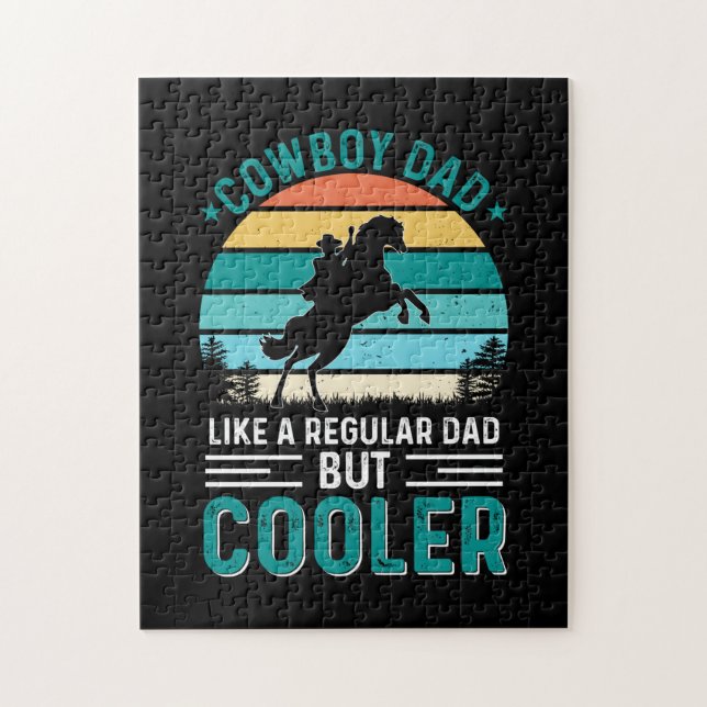 Puzzle Cowboy Dad (Vertical)