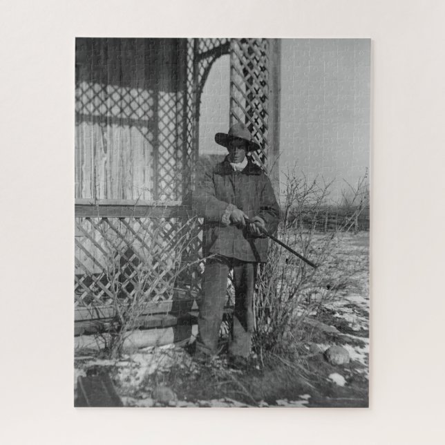 Puzzle Cowboy Rancher o canadiense fuera del viejo oeste (Vertical)