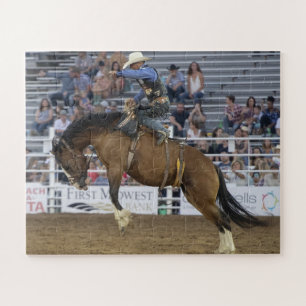 Puzzle Cowboy Western Rodeo Bucking Horse Corral