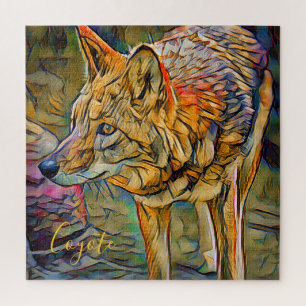 Puzzle Coyote [rompecabezas cuadrado]