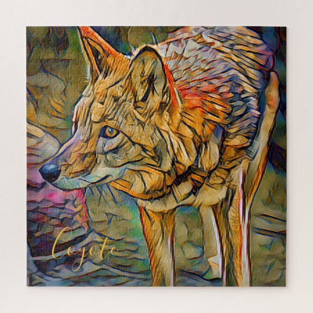Puzzle Coyote [rompecabezas cuadrado] (Vertical)