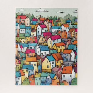 Puzzle Cozy Village Charm