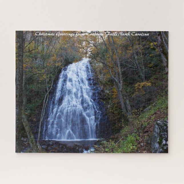 Puzzle Crabtree Falls North Carolina. Felicitaciones de N (Horizontal)