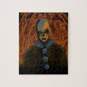 Puzzle Cráneo anaranjado