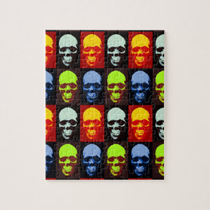 Puzzle Cráneo de arte pop