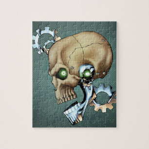 Puzzle Cráneo extranjero del robot a partir del futuro e