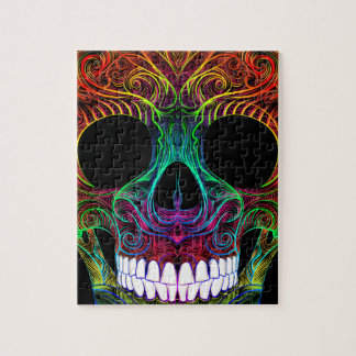 Puzzle Cráneo magnífico de Skull Dia De Los Muertos Candy
