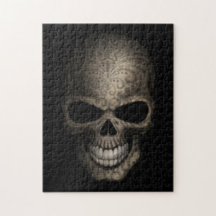 Puzzle Cráneo oscuro adornado