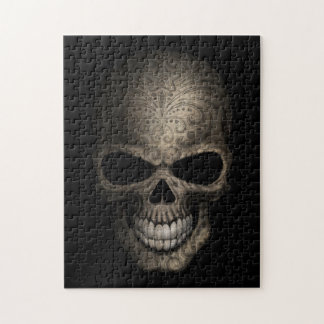 Puzzle Cráneo oscuro adornado