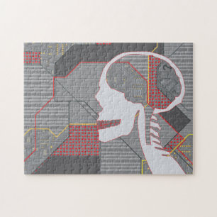 Puzzle cráneo travieso