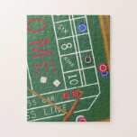 Puzzle Craps de Casino con Chips y dados<br><div class="desc">Asegúrate de que Lady Luck esté de tu lado con esta pintura de una mesa de candados de Chariklia Zarris. Los dados han sido lanzados y están siendo recolectados,  junto con cualquier apuesta perdedora. ¡Pon esta acción impresa en tu muro hoy!</div>