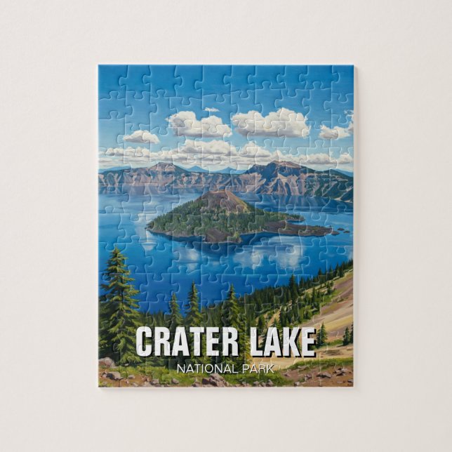 Puzzle Crater Lake National Park Oregon Travel (Vertical)