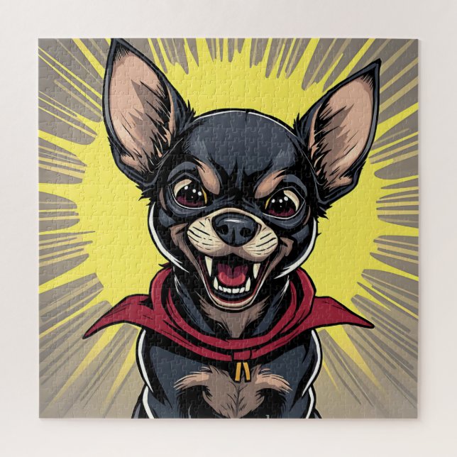 Puzzle Crazy Chihuahua (Vertical)