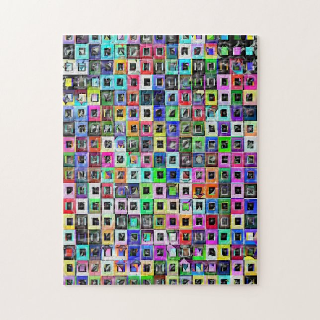 Puzzle Crazy Squares iPad 3 Skin (Vertical)