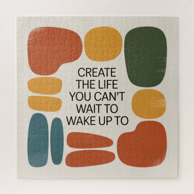 Puzzle Crea la vida que no puedes esperar para despertar (Vertical)