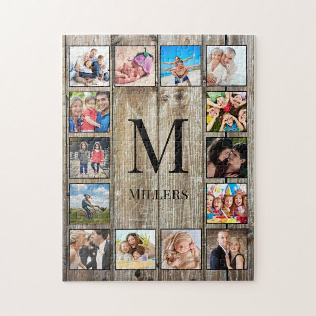 Puzzle Crea tu Collage de fotos Personalizado Rustic Farm (Vertical)