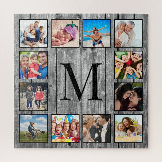 Puzzle Crea tu Collage de fotos Personalizado Rustic Farm (Vertical)