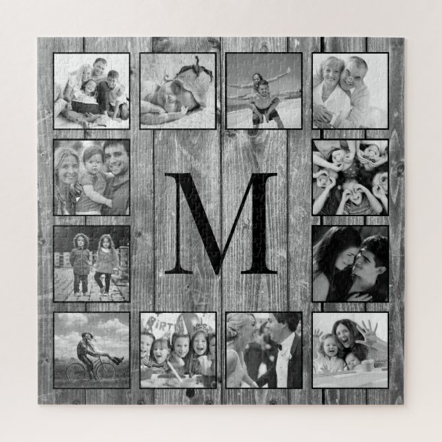 Puzzle Crea tu Collage de fotos Personalizado Rustic Farm (Vertical)