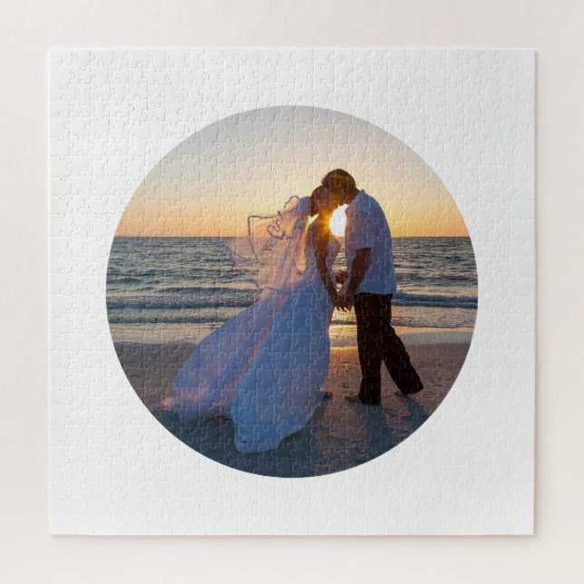 Puzzle Crea tu propia boda con forma de círculo (Vertical)