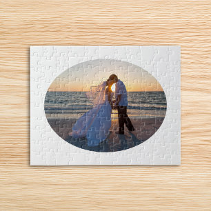 Puzzle Crea tu propia forma ovalada de boda 10x8