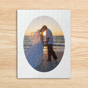 Puzzle Crea tu propia forma ovalada de boda 11x14