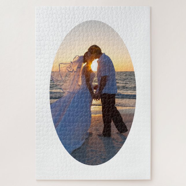 Puzzle Crea tu propia forma ovalada de boda 20x30 (Vertical)