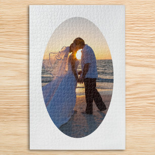 Puzzle Crea tu propia forma ovalada de boda 20x30