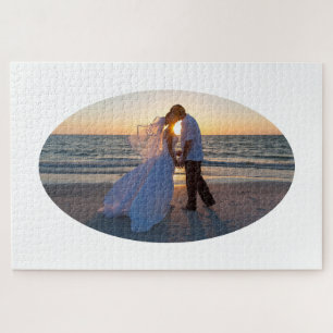 Puzzle Crea tu propia forma ovalada de boda 30x20