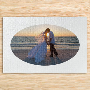 Puzzle Crea tu propia forma ovalada de boda 30x20