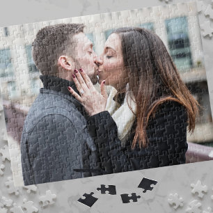 Puzzle Crea tu propia foto de compromiso de pareja