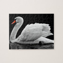 Puzzle Crea tu propia foto de naturaleza de cisne blanco