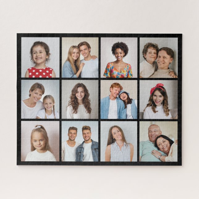 Puzzle Crea tu propio collage de 12 fotos (Horizontal)