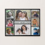 Puzzle Crea tu propio Collage de fotos 8 mejor madre que<br><div class="desc">El rompecabezas multicolores multifoto personalizado con 8 fotos y la tipografía 'Mejor Mamá Nunca' lo convierten en un regalo único para mamá.</div>