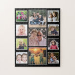 Puzzle Crea tu propio Collage de fotos de familia 11 negr<br><div class="desc">Rompecabezas de fotos familiares para personalizar con 11 fotos favoritas.</div>