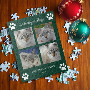 Puzzle Crea tu propio collage de fotos de gato con monogr