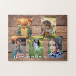 Puzzle Crea tu propio collage de fotos familiares rústica<br><div class="desc">Haz tu propio rompecabezas de fotos familiares más hermoso.
Nombre de la familia, personalizado de collage de fotos rompecabezas puzzlePuede personalizarlo y agregar sus fotos más bellas. ¡Muy divertido!</div>