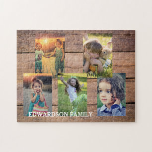 Puzzle Crea tu propio collage de fotos familiares rústica