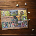 Puzzle Crea tu propio collage de fotos familiares rústica<br><div class="desc">Haz tu propio rompecabezas de fotos familiares más hermoso.
Nombre de la familia,  personalizado de collage de fotos rompecabezas Puedes personalizarlo y agregar tus fotos más bellas. ¡Muy divertido!</div>