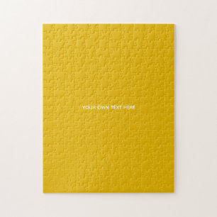 Puzzle Crea tu propio diseño amarillo personalizado