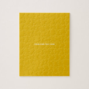 Puzzle Crea tu propio diseño amarillo personalizado