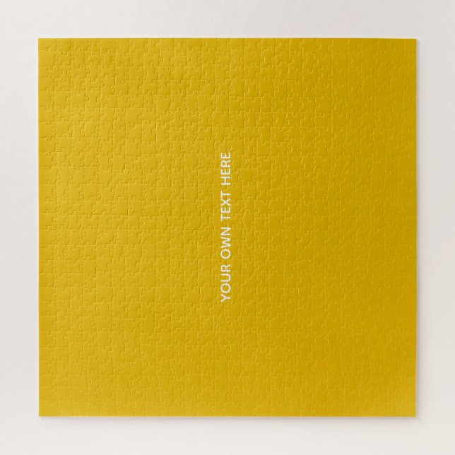 Puzzle Crea tu propio diseño personalizado amarillo (Vertical)