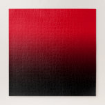 Puzzle Crea tu propio olor negro<br><div class="desc">Personalizable de gradiente rojo y negro brillante. Elija su color de fondo favorito. Cambie el color de fondo rojo para crear su propio rompecabezas desafiante con un sencillo gradiente de color. También puede agregar un texto personalizado, una letra monográfica o una foto al diseño. Si transfieres esto a otro regalo,...</div>